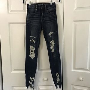 American Eagle Distressed Stretch Skinny Jeans